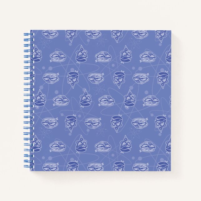 Carnet Dexter et Mandark Motif atomique (Devant)