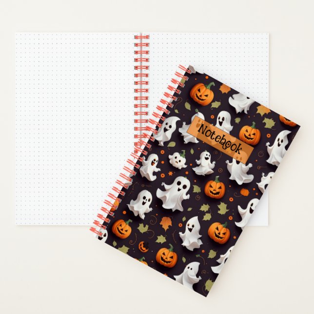 Carnet d'Halloween mignon pour le journalisme amus (À l'intérieur)