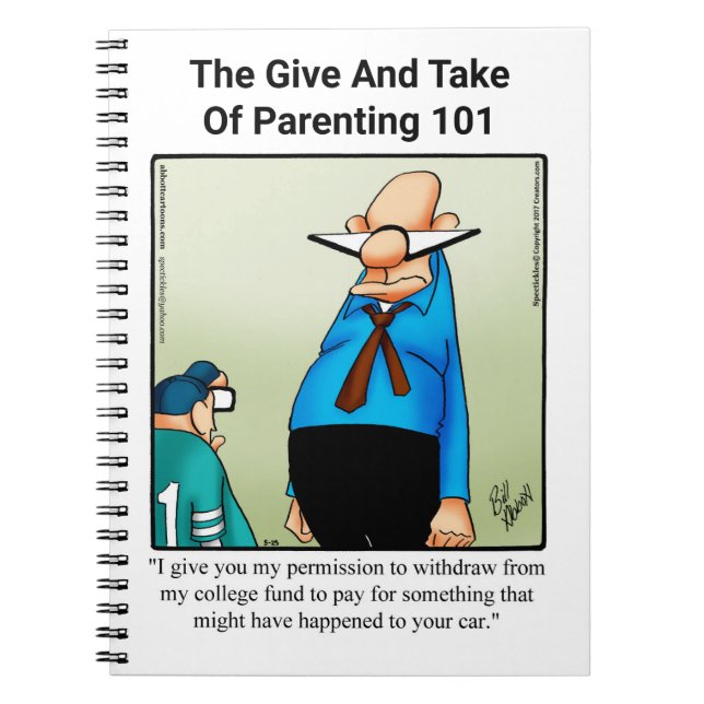 Carnet d'Humour parental amusant (Devant)