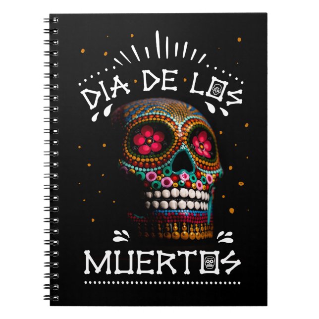 Carnet Dia mexicaine de l'art mort squelette Art mort (Devant)