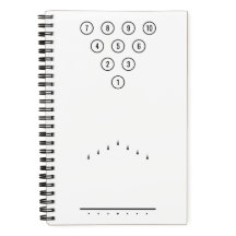 Diagramme de référence de la voie de Bowling noir 