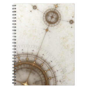 Carnet Diagramme nautique antique, grunge