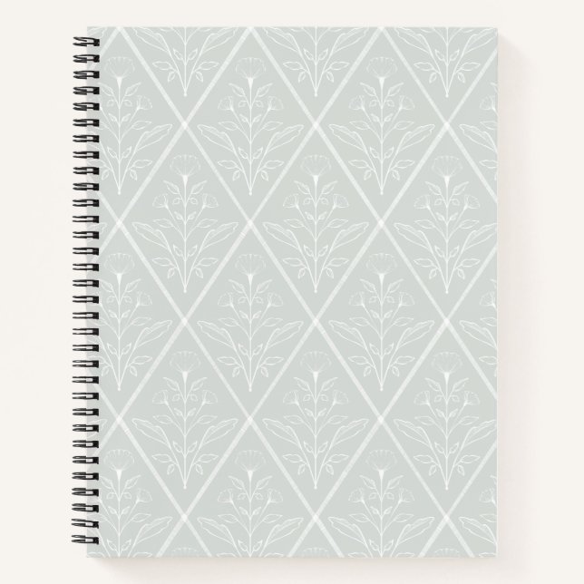 Carnet diamant floral (Devant)