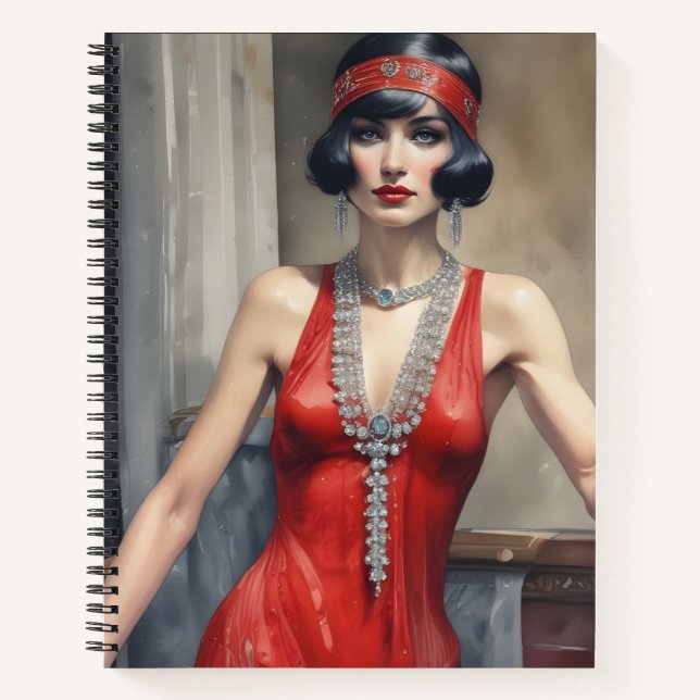 Carnet Diamantes y Seda Roja (Devant)