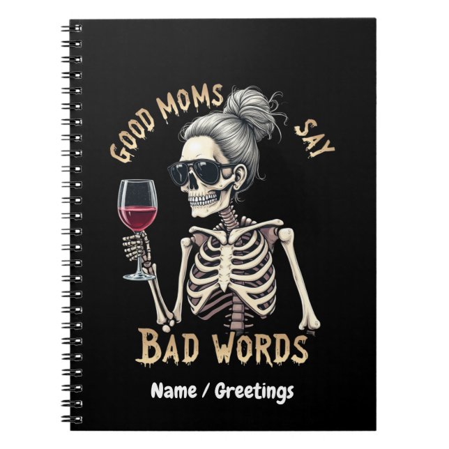 Carnet Dieu Moms Dit De Mauvais Mots Une Maman Hilaire (Devant)