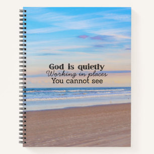 Carnet Dieu travaille la typographie chrétienne Biblique