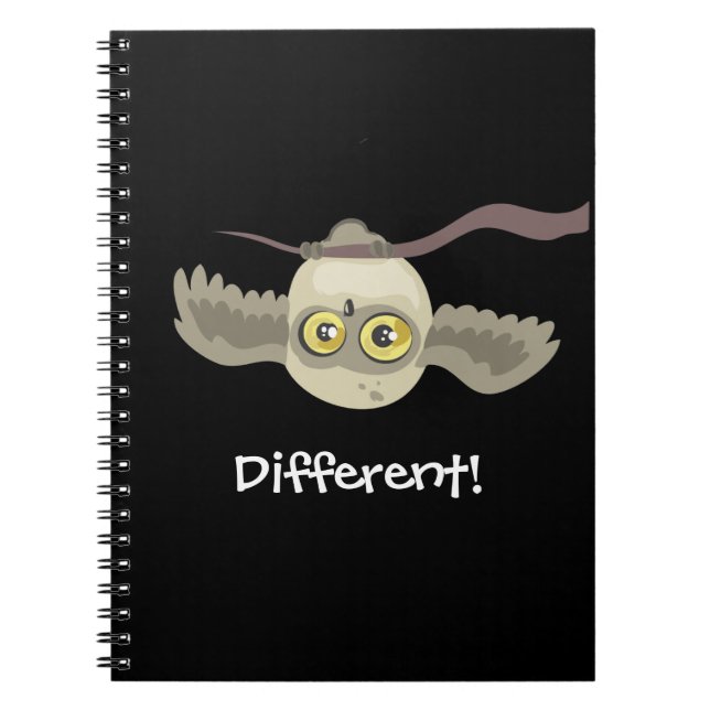 Carnet Différent ! Chouette à l'envers !~carnet (Devant)
