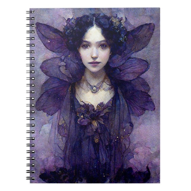 Carnet d'Imaginaire d'art gothique violet (Devant)