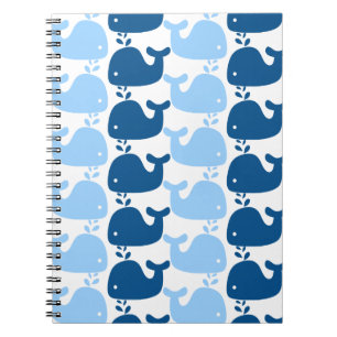 Carnet d'impression de silhouette de baleine