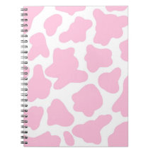 carnet d'impression de vache rose
