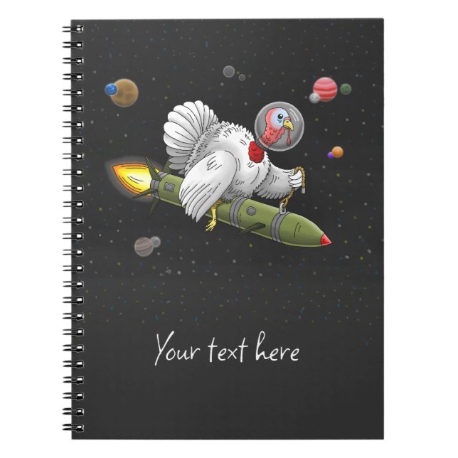 Carnet Dinde de fusée spatiale (Devant)
