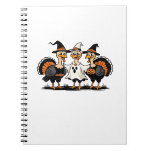 Carnet Dinde Halloween Boo, Dinde de Thanksgiving, Épouva