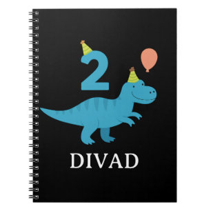 Carnet Dino Fête d'anniversaire - Conception pour célébra