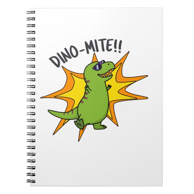Carnet Dino-mite Funny TRex Dinosaur Pun (Devant)