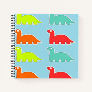 Carnet Dinos sur bleu