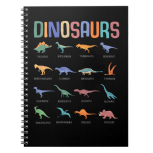 Carnet Dinosaure Éducation Tricératops Stegosaurus Trex