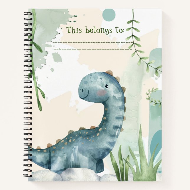 Carnet Dinosaure Garçon/Fille (Devant)