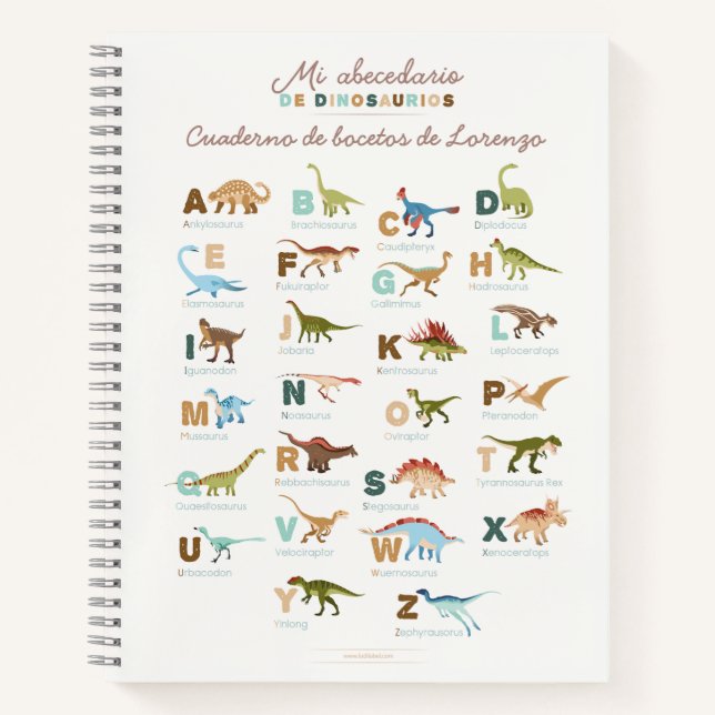 Carnet Dinosaures (espagnol) (Devant)