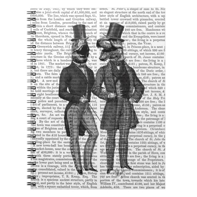 Carnet Dinosaures Hommes Sortent La Nuit (Devant)