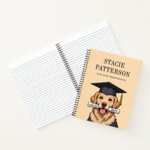 Carnet Diplômé personnalisé Chien Rétriver Golden Mignon