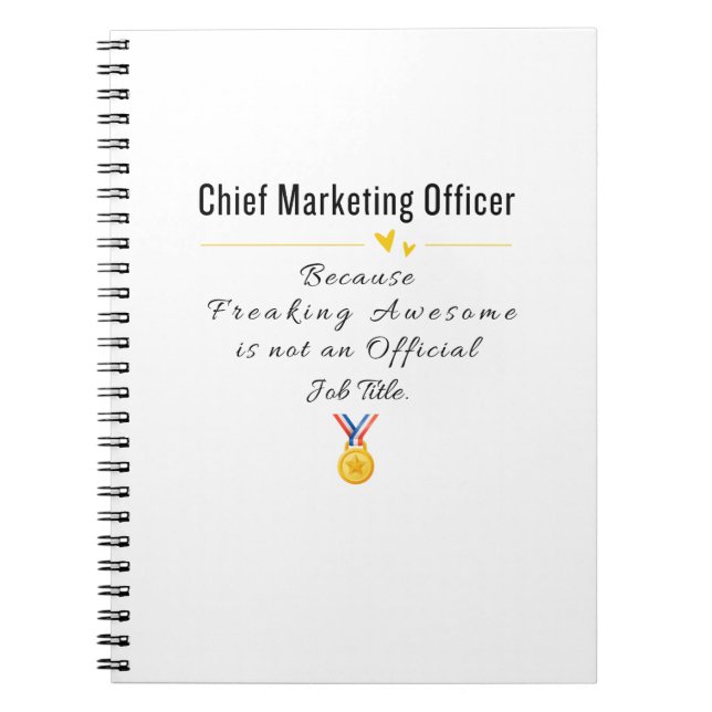 Carnet Directeur du marketing drôle (Devant)