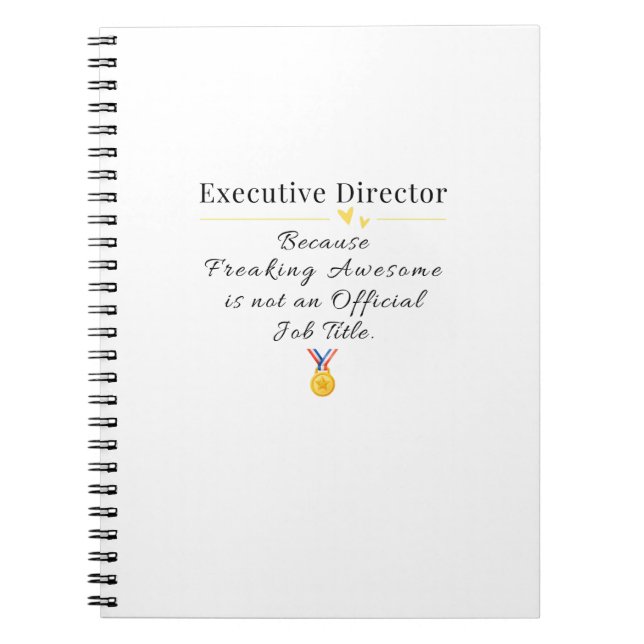Carnet Directeur exécutif (Devant)