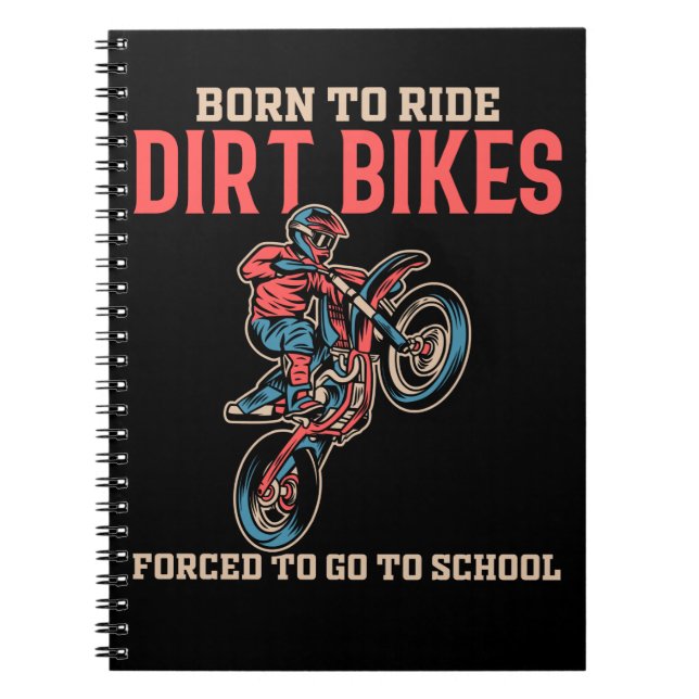 Carnet Dirt Bike Boy Motocross Lover (Devant)