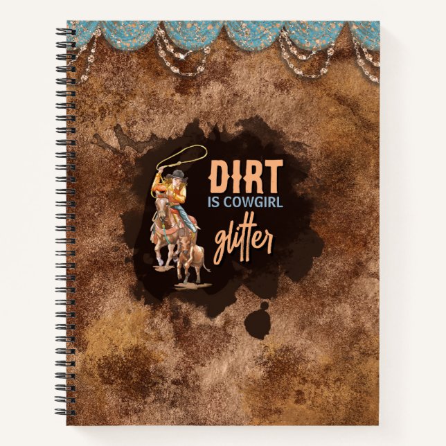 Carnet Dirt est Cowgirl Parties scintillant (Devant)