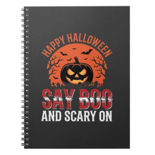 Carnet Disons Boo Citrouille Halloween Design_1