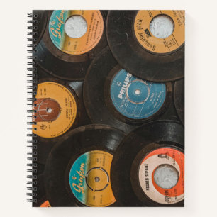 Carnet Disques Classiques Vinyle Noir