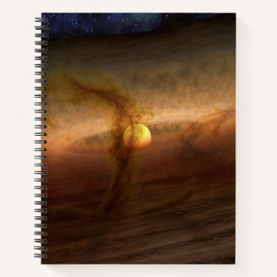 Carnet Disques De Matériel De Forme Planète Circulant Les