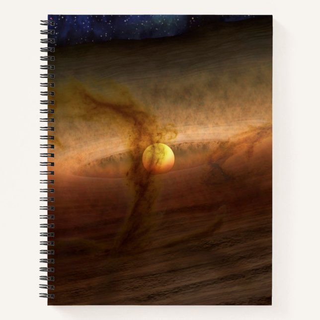 Carnet Disques De Matériel De Forme Planète Circulant Les (Devant)
