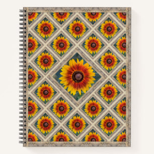 Carnet distinctif avec les tournesols de Susie