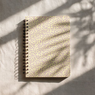 Carnet Ditsy lavande à marguerites dessinées à la main –