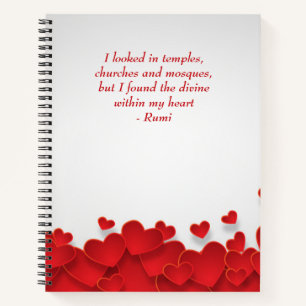 Carnet Divine dans mon coeur amour et citation spirituell