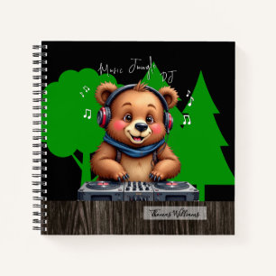 Carnet DJ Grizzly Bear souriant, Happy Music Jungle