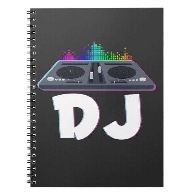 Carnet DJ Techno Music Producteur Electro Musicien (Devant)