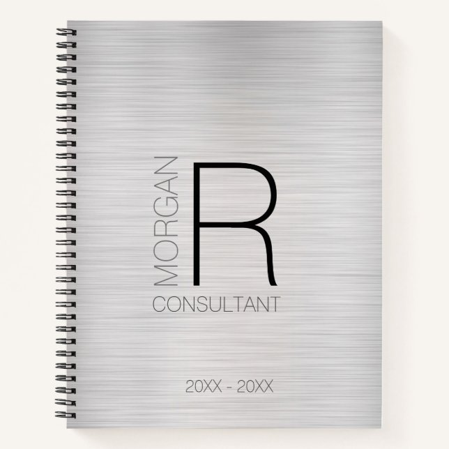 Carnet do-it-yourself Monogramme Nom de la profession Dat (Devant)