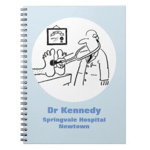 Carnet Docteur avec pied de contrôle de stéthoscope