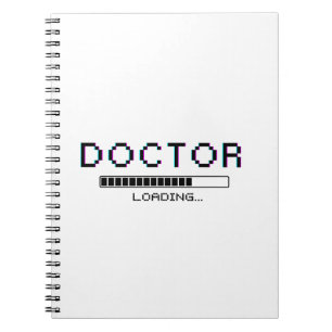 Carnet Docteur Pixel Glitch Humour de Chargement