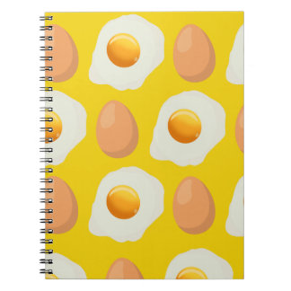 Carnet d'oeufs et d'oeufs frits jaunes !