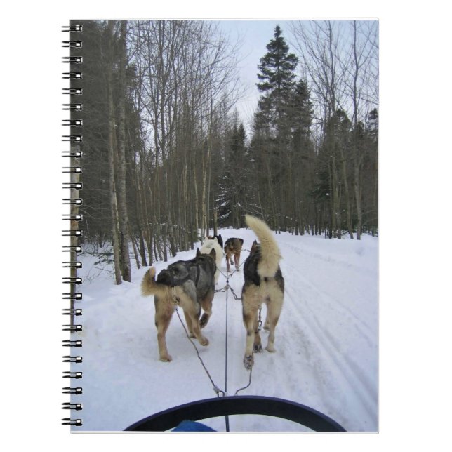 Carnet Dog Sledding à Québec, Canada (Devant)