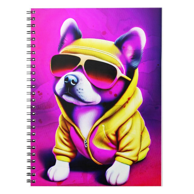 Carnet Dog with sunglasses (Devant)