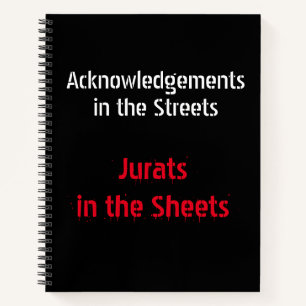 Carnet DomTopNotaire Remerciements & Jurats Notebook.
