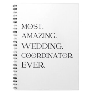 Carnet Don du coordinateur mariage du planificateur de la
