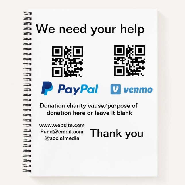Carnet Donation Collection conseil pot ajouter votre q r  (Devant)