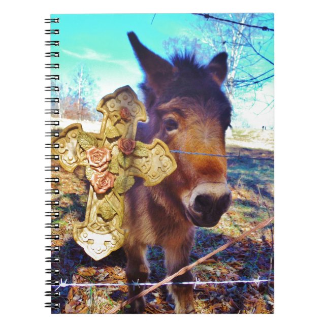 Carnet Donkey avec croix Rose (Devant)