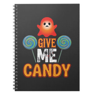Carnet Donnez-moi des bonbons Halloween Fantôme_1