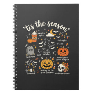 Carnet Doodle de Halloween C'est la saison design sorcièr