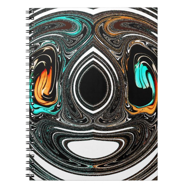 Carnet Doodle ethnique africain Zebra texturé Art Imprime (Devant)